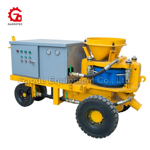 Gaodetec GSZ3000E 5m3/h electric wet mix concrete spraying machine for tunnel building